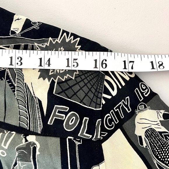 Zara Relaxed Fit Graphic Skateboarding Print Button-Up Shirt Size Small EUC! - Picture 12 of 14